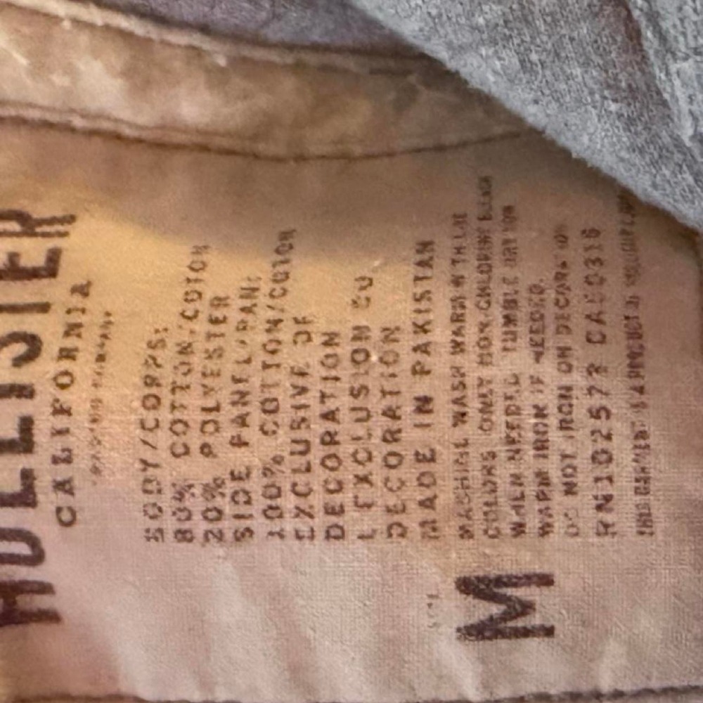 Gray Hollister Co. cotton & polyester hoodie in a M - Picture 6 of 6
